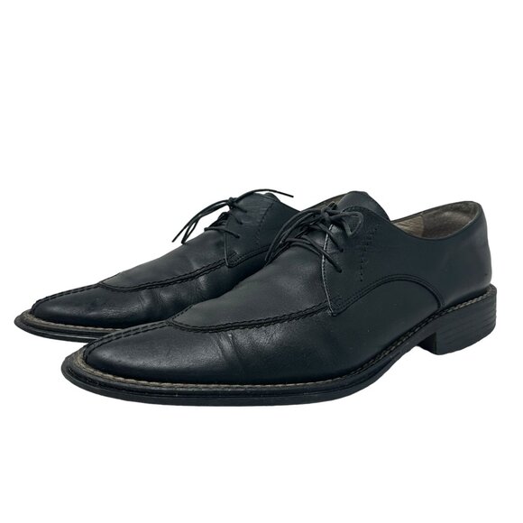 ZARA Mens US 10 Euro 43 Black Leather Dress Shoes Cap Toe Made in Spain Formal main image 13
